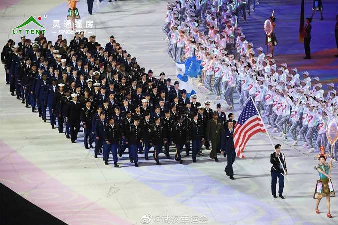 軍用篷房生產(chǎn)廠家 靈通賽事篷房為軍運(yùn)再添色彩